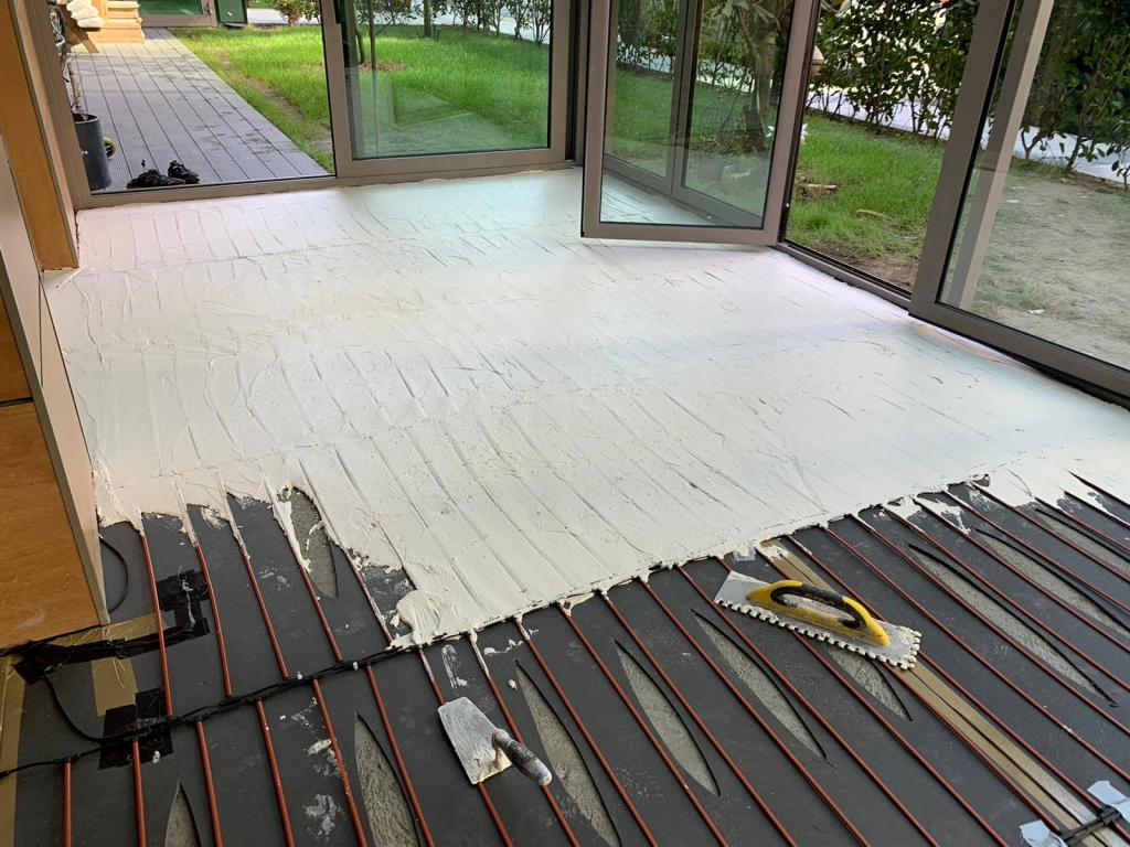 Kış bahçesi seramik altı ısıtma