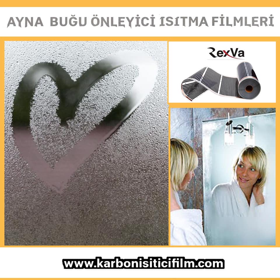 Ayna buğu önleyici
Ayna ısıtma filmleri