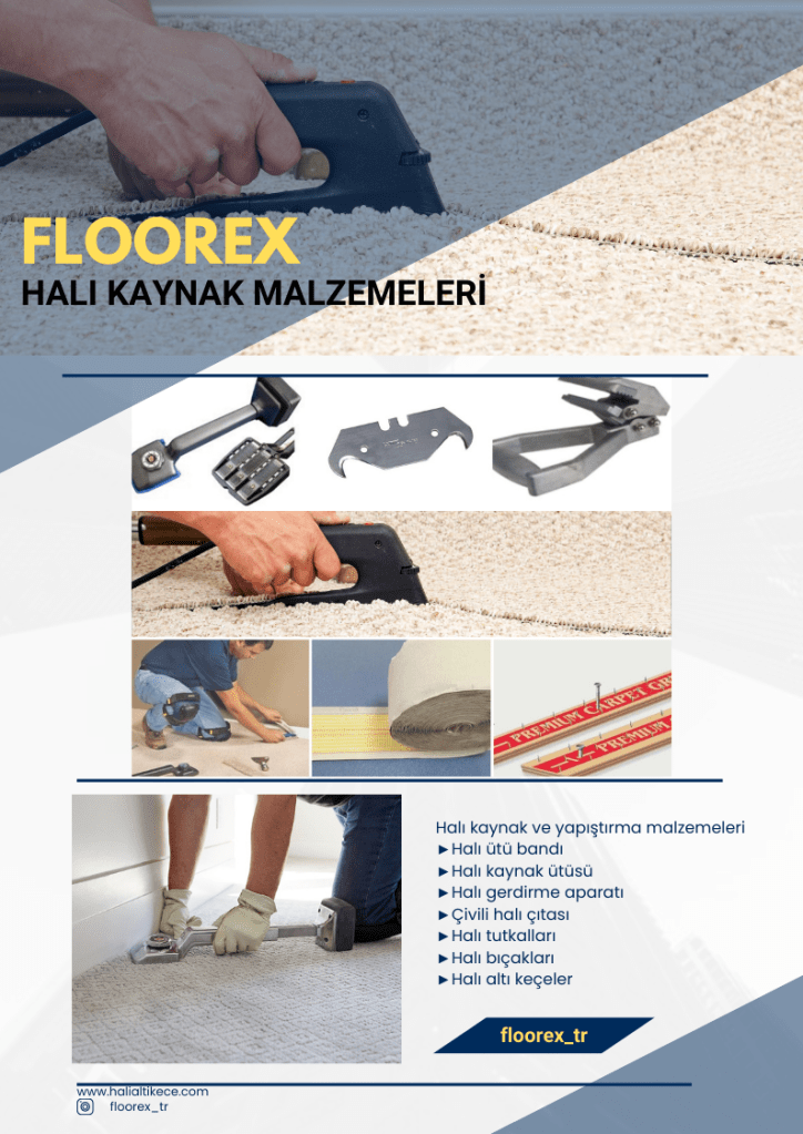 Floorex halı kaynak malzemeleri,halı ütüsü