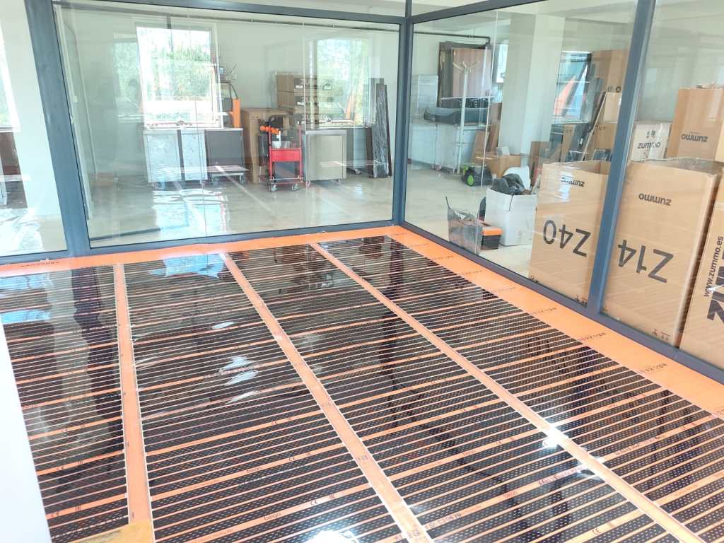 Ofis parke altı ısıtma
elektrikli yerden ısıtma