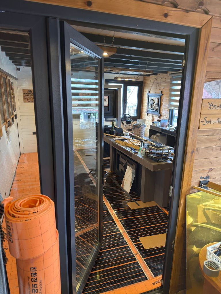 Ofis parke altı ısıtma
elektrikli yerden ısıtma