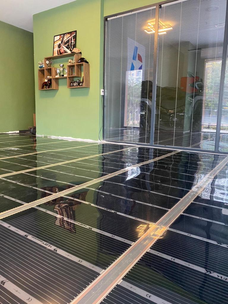 Ofis parke altı ısıtma
elektrikli yerden ısıtma